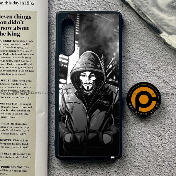 LG Velvet - Anonymous 2.0 Series - Premium Printed Glass soft Bumper shock Proof Case