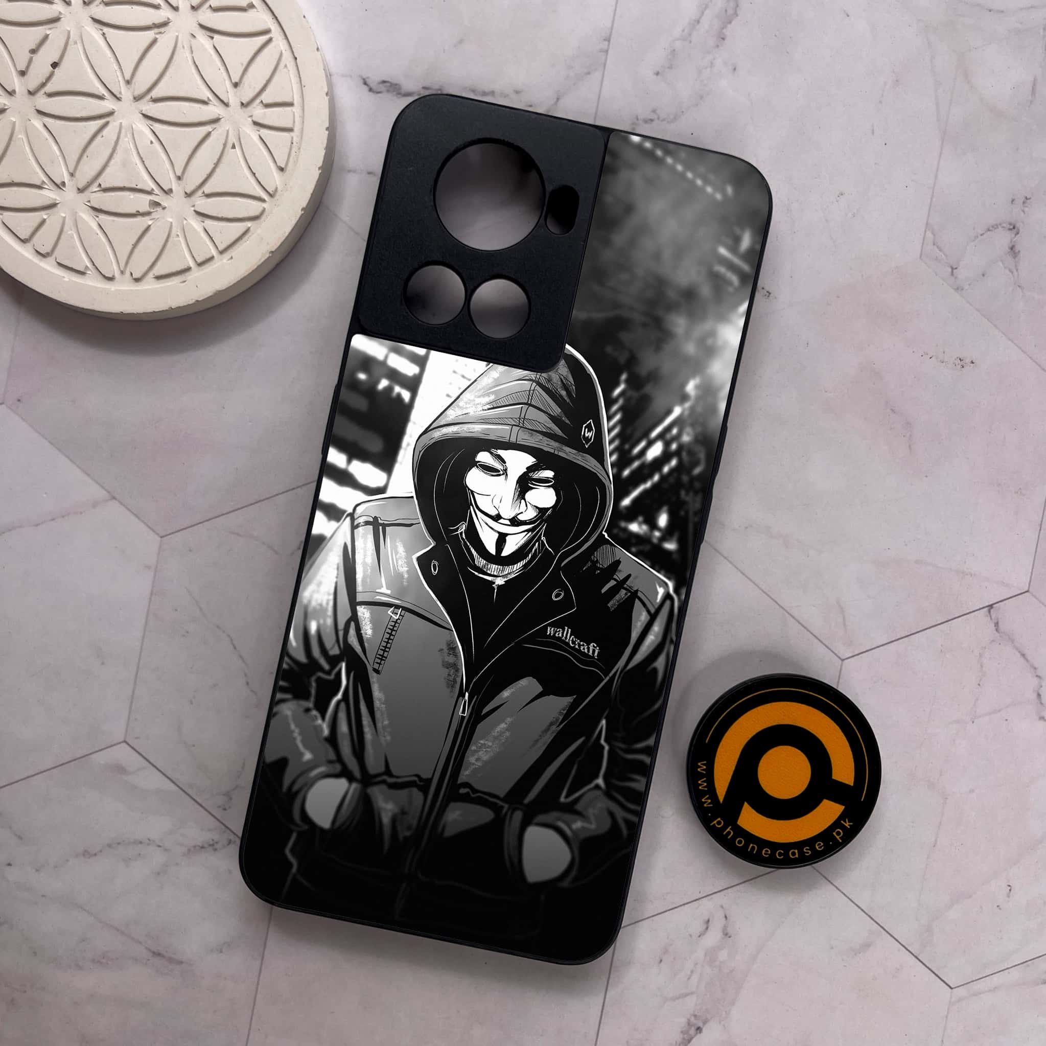 OnePlus 10R - Anonymous 2.0 Series - Premium Metal Printed soft Bumper shock Proof Case