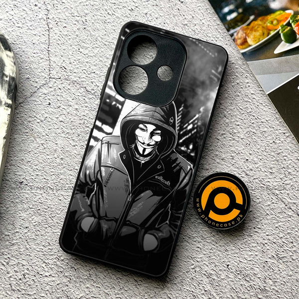 Oppo A5i - Anonymous 2.0 Series - Premium Metal Printed soft Bumper shock Proof Case
