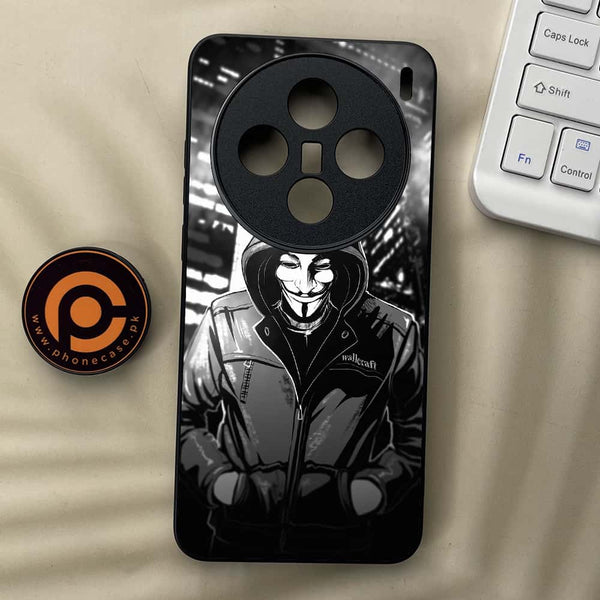Vivo X200 - Anonymous 2.0 Series - Premium Metal  Printed soft Bumper shock Proof Case