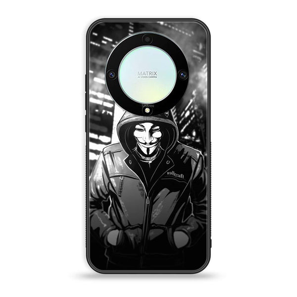 HONOR X9A - Anonymous 2.0 Series - Premium Printed Glass soft Bumper shock Proof Case