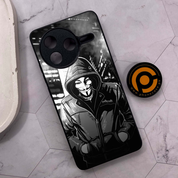 Xiaomi Poco F7 Pro 5G - Anonymous 2.0 Series - Premium Metal Printed soft Bumper shock Proof Case