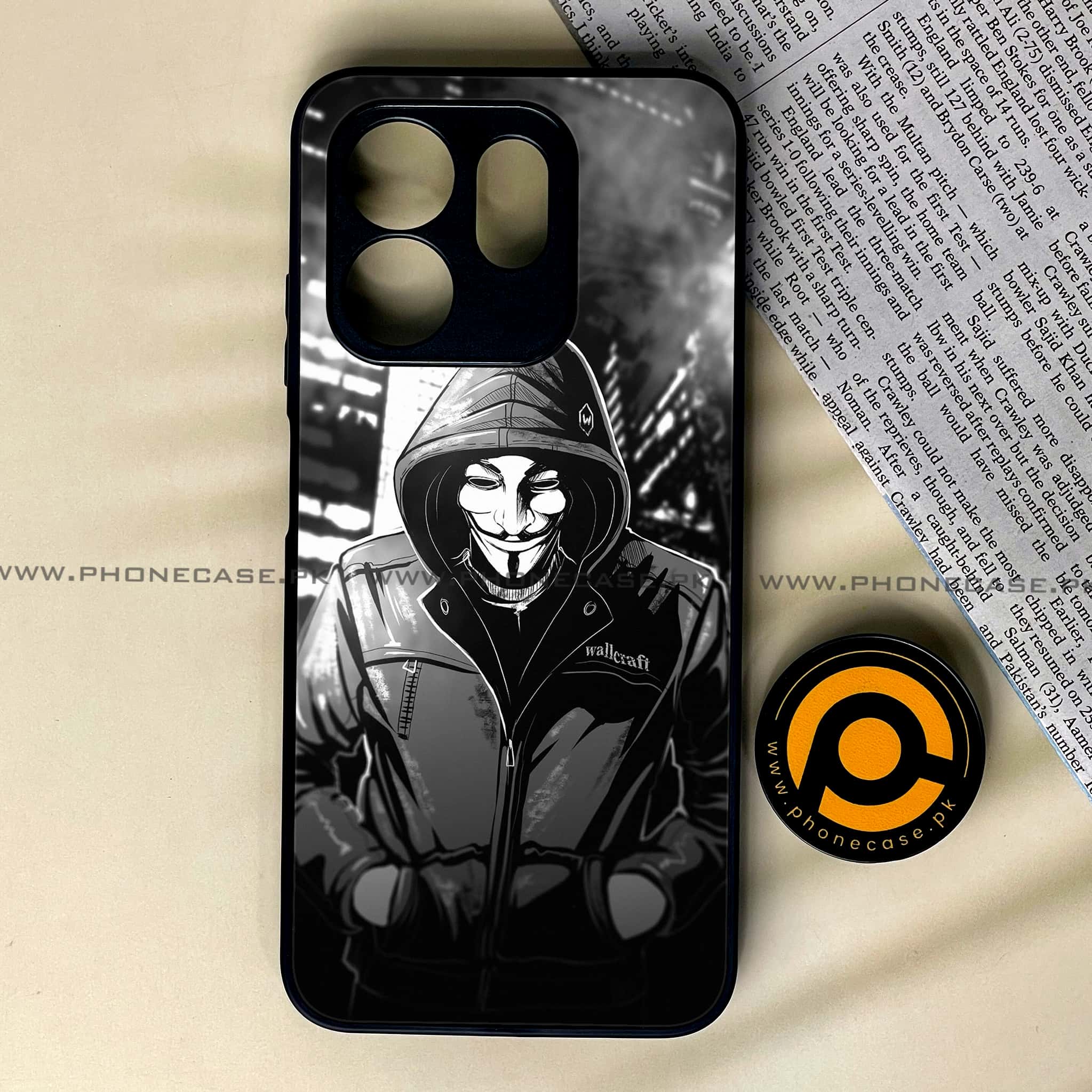 Infinix Smart 9 HD - Anonymous 2.0 Series - Premium Metal Printed soft Bumper shock Proof Case