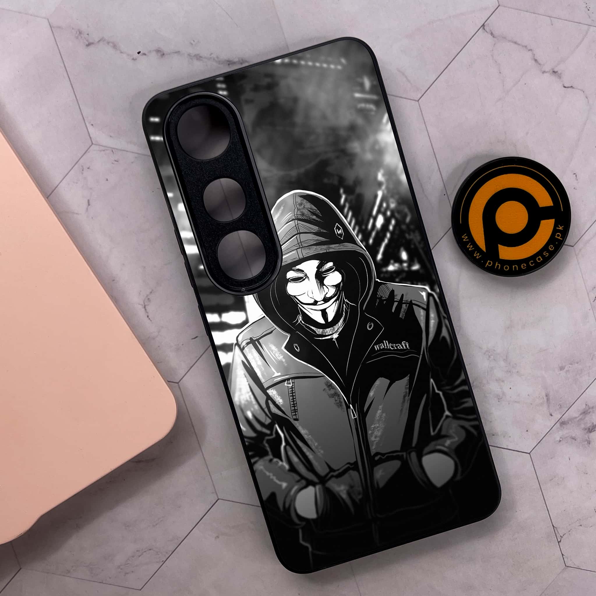 Vivo V50 Lite - Anonymous 2.0 Series - Premium Metal Printed soft Bumper shock Proof Case