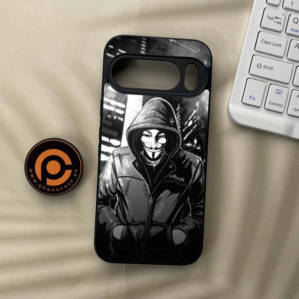 Google Pixel 10 Pro  - Anonymous 2.0 Series - Premium Metal Printed soft Bumper Shock Proof Case