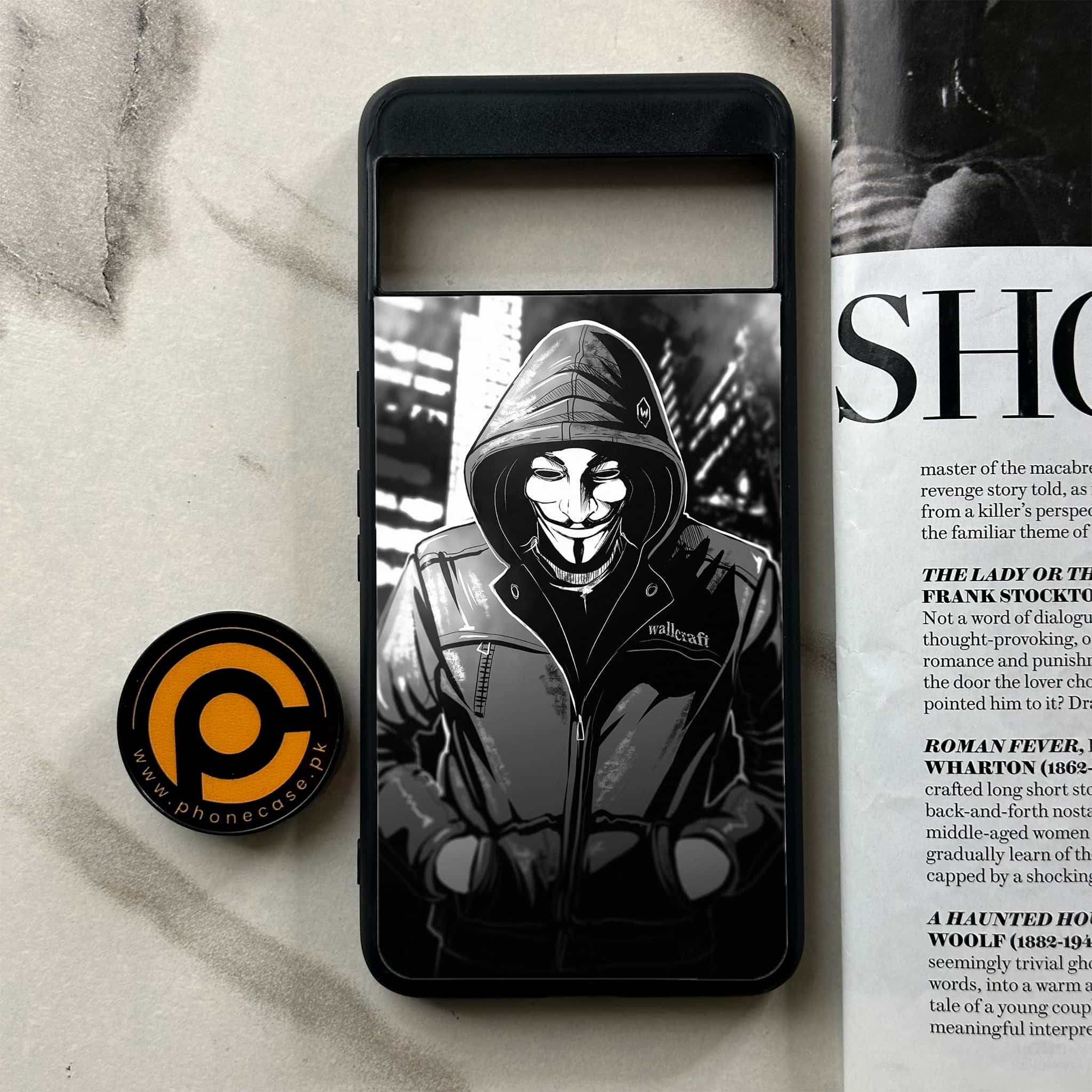 Google Pixel 8a - Anonymous 2.0 Series - Premium Printed soft Bumper Shock Proof Case