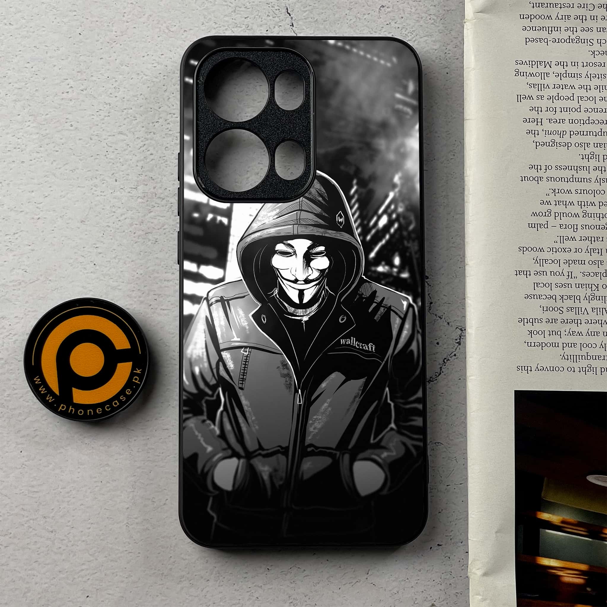 Oppo Reno 13 Pro - Anonymous 2.0 Series - Premium Metal Printed Soft Bumper Shockproof Case