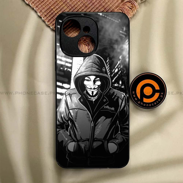 Tecno Spark 40C - Anonymous 2.0 Series - Premium Metal Printed soft Bumper shock Proof Case