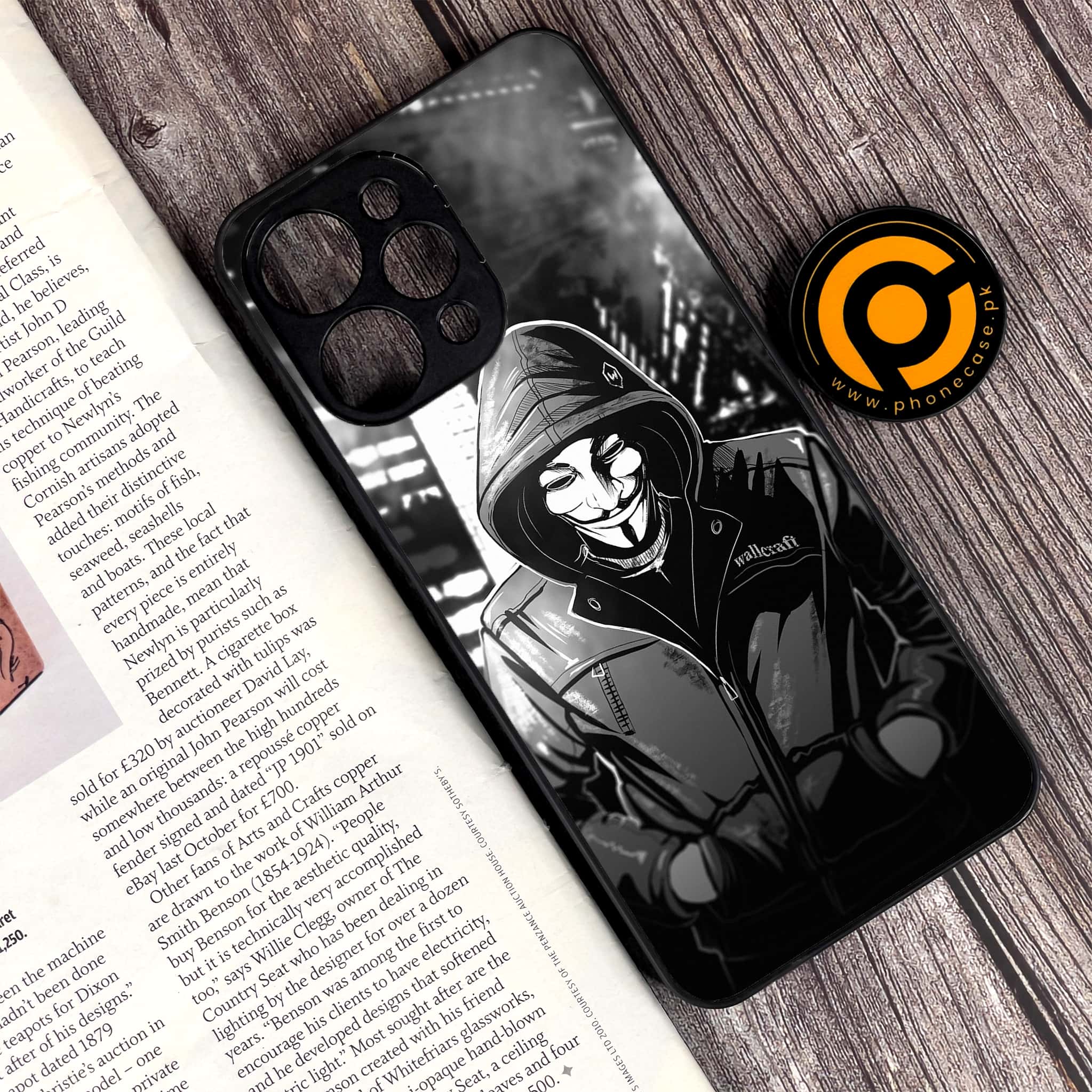 Xiaomi Redmi 12 - Anonymous 2.0 Series - Premium Printed Glass soft Bumper shock Proof Case