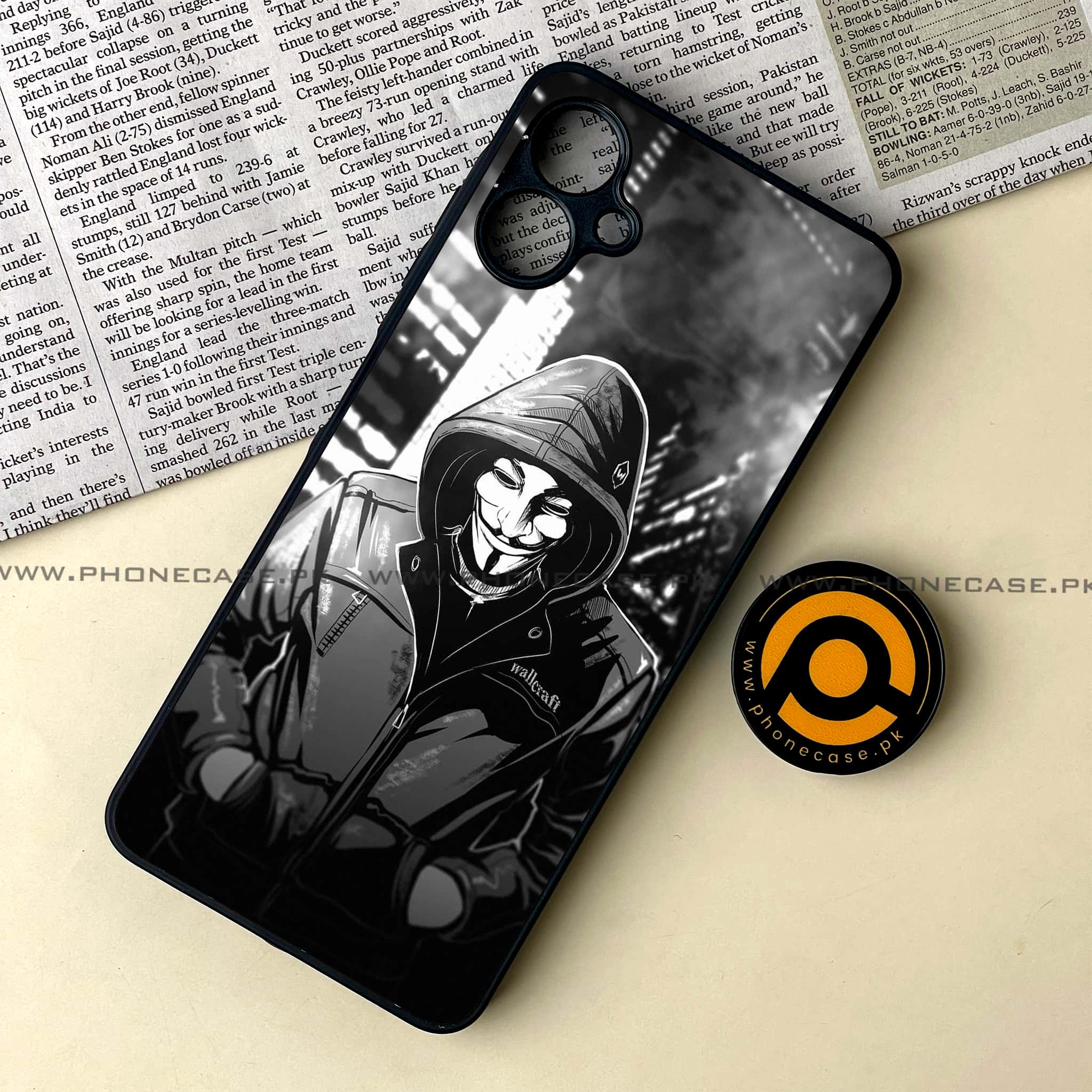 Samsung Galaxy A06  - Anonymous 2.0 Series - Premium Metal Printed soft Bumper shock Proof Case