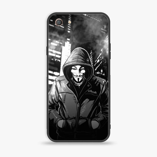 Oppo A71 (2018) - Anonymous 2.0 Series - Premium Printed Glass soft Bumper shock Proof Case