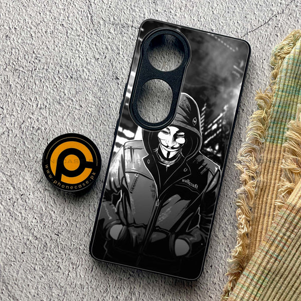 Vivo V40 Pro - Anonymous 2.0 Series - Premium Metal Printed soft Bumper shock Proof Case