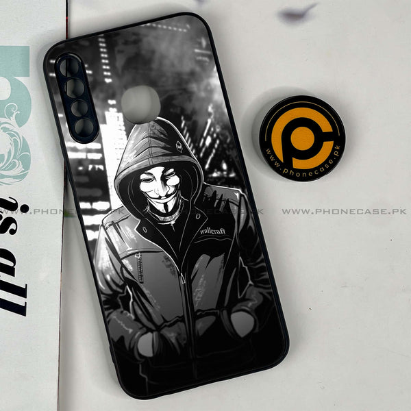 Infinix Hot 8 Lite - Anonymous 2.0 Series - Premium Metal Printed soft Bumper Shock Proof Case