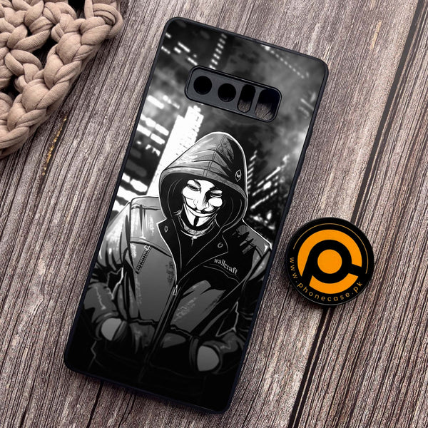 Samsung Galaxy Note 8 - Anonymous 2.0 Series - Premium Metal Printed soft Bumper shock Proof Case