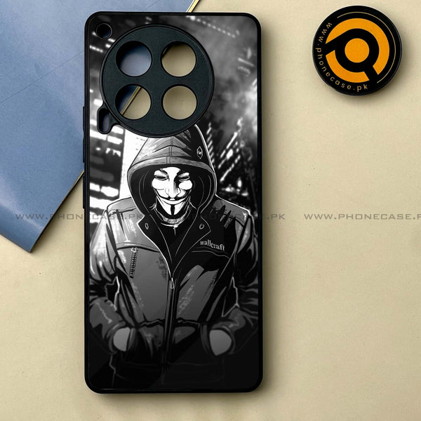 Tecno Camon 30 - Anonymous 2.0 Series Design 1  -  Premium Printed Metal soft Bumper shock Proof Case  CS-18965 CS-33322