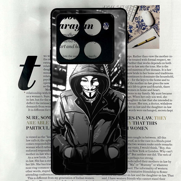 Infinix Note 40 Pro Plus -Anonymous 2.0 Series - Premium Metal Printed soft Bumper shock Proof Case