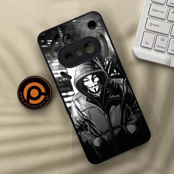Nothing Phone 3a - Anonymous 2.0 Series - Premium Metal  Printed soft Bumper shock Proof Case