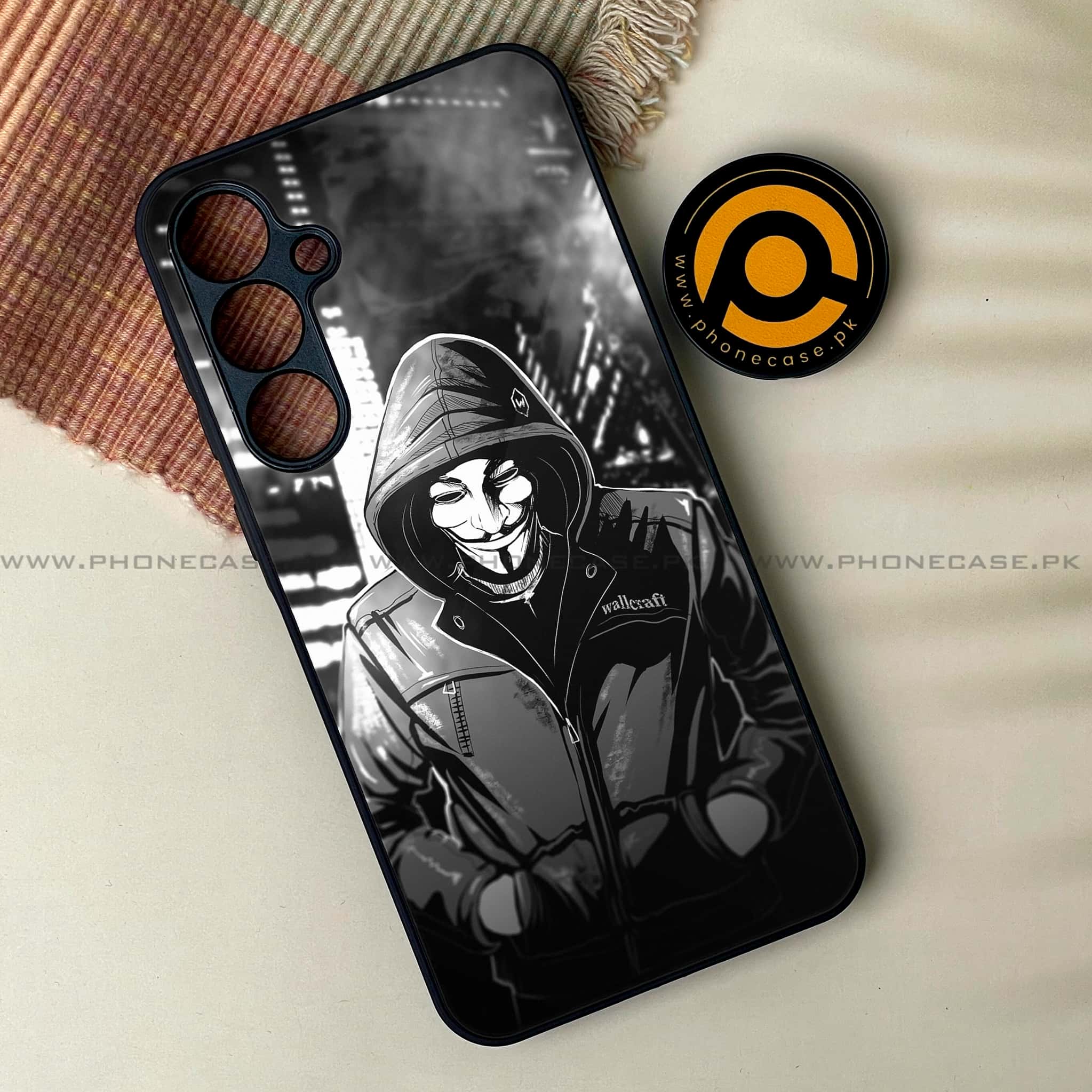 Samsung Galaxy A05s - Anonymous 2.0 Series - Premium Metal Printed soft Bumper shock Proof Case