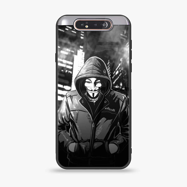 Samsung Galaxy A80 - Anonymous 2.0 Series - Premium Printed Glass soft Bumper shock Proof Case