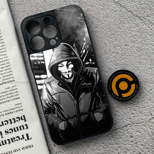 iPhone 15 Pro - Anonymous 2.0 Series - Premium Metal Printed soft Bumper shock Proof Case