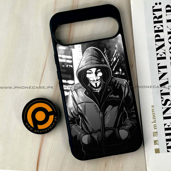 Google Pixel 10 Pro XL - Anonymous 2.0 Series - Premium Metal Printed soft Bumper Shock Proof Case