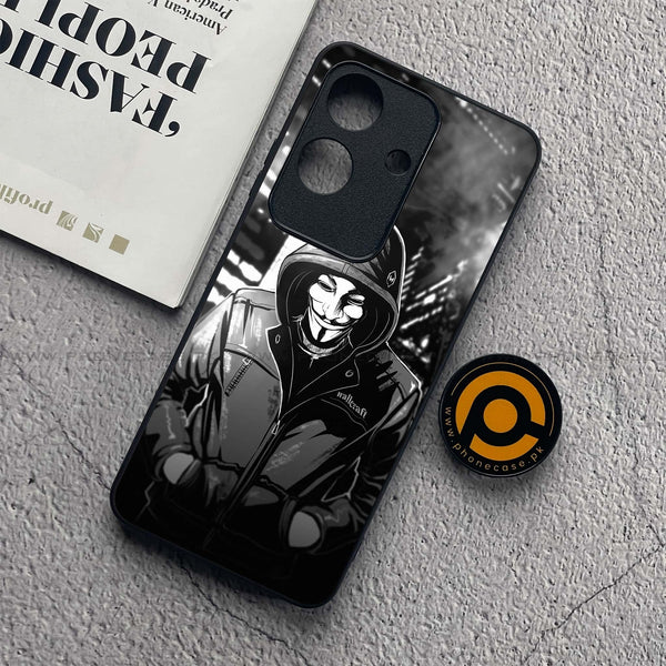 Realme Note 60x - Anonymous 2.0 Series - Premium Metal  Printed soft Bumper shock Proof Case