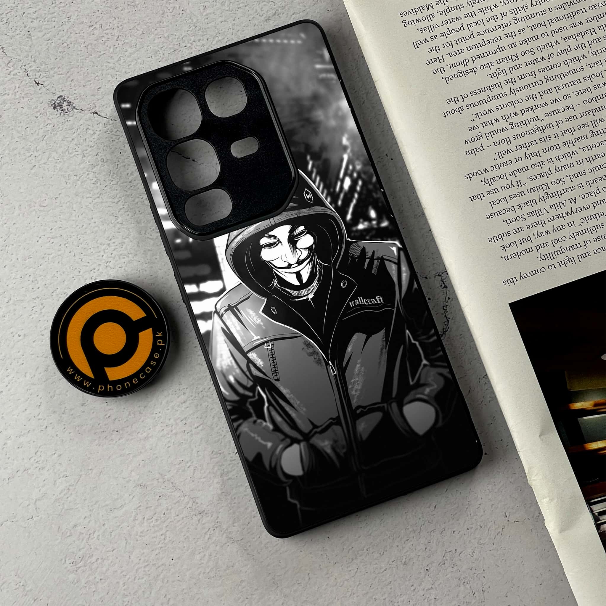 Infinix Note 50 Pro Plus - Anonymous 2.0 Series - Premium Metal Printed Soft Bumper Shockproof Case