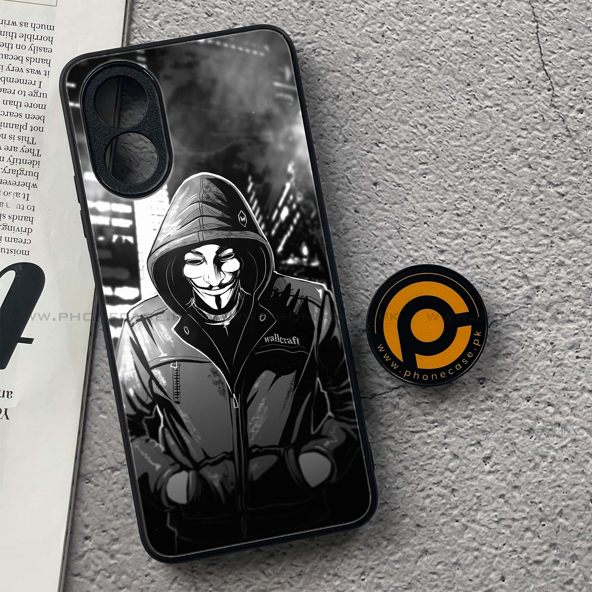 Oppo A38 4G - Anonymous 2.0 Series - Premium Printed Metal soft Bumper shock Proof Case