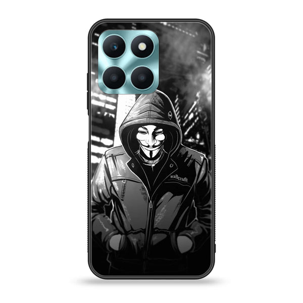 Honor X6a - Anonymous 2.0 Series - Premium Printed Glass soft Bumper shock Proof Case