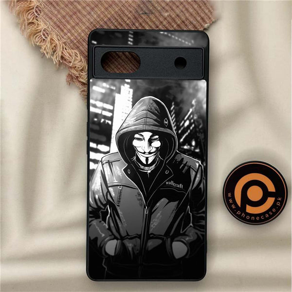 Google Pixel 6A - Anonymous 2.0 Design 1  Premium Metal Printed soft Bumper Shock Proof Case  CS-38050