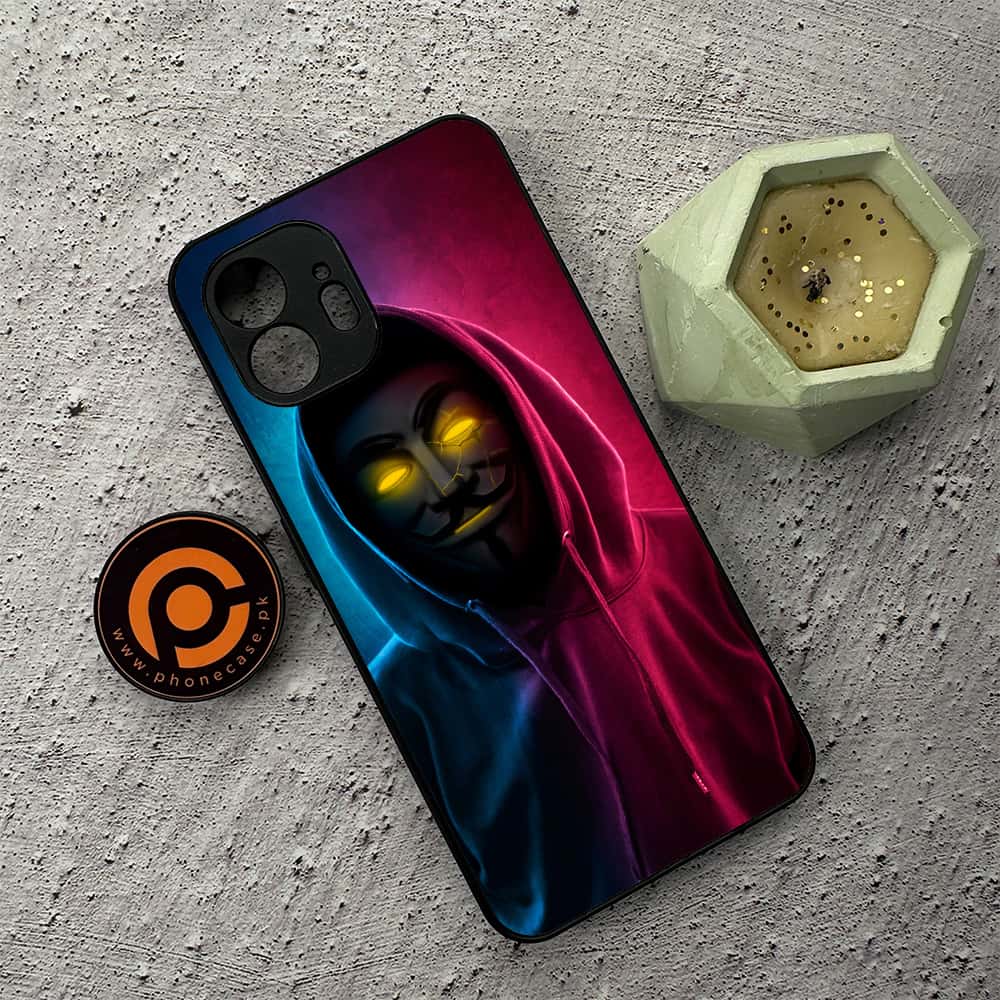 Nothing Phone 2 - Anonymous 2.0 Series - Premium Metal  Printed soft Bumper shock Proof Case