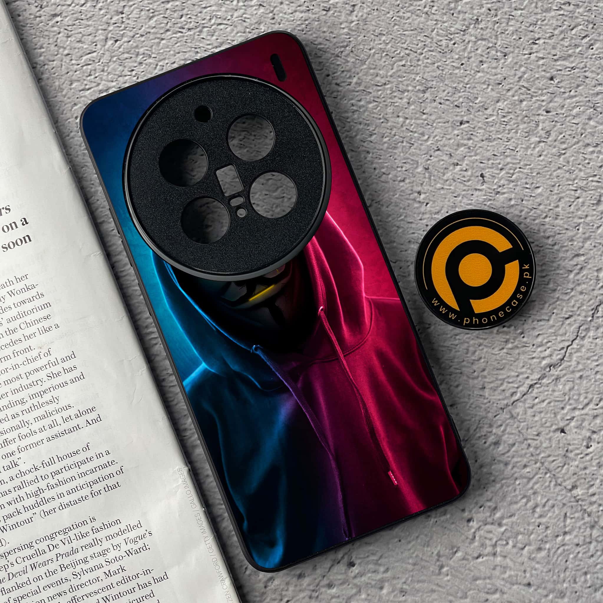 Vivo X200 Pro - Anonymous 2.0 Series - Premium Metal  Printed soft Bumper shock Proof Case