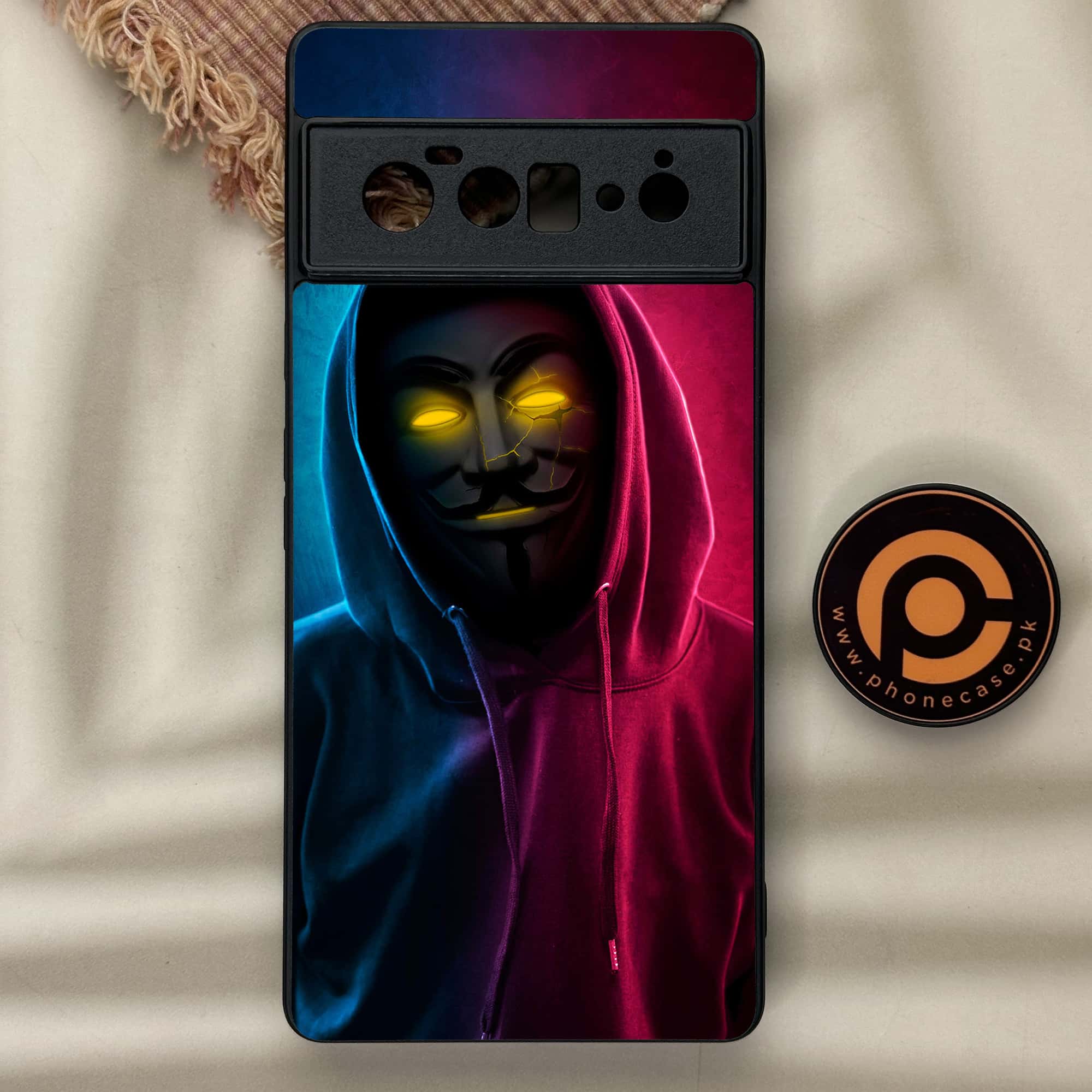 Google Pixel 6 Pro - Anonymous 2.0 Series - Premium Metal Printed soft Bumper Shock Proof Case
