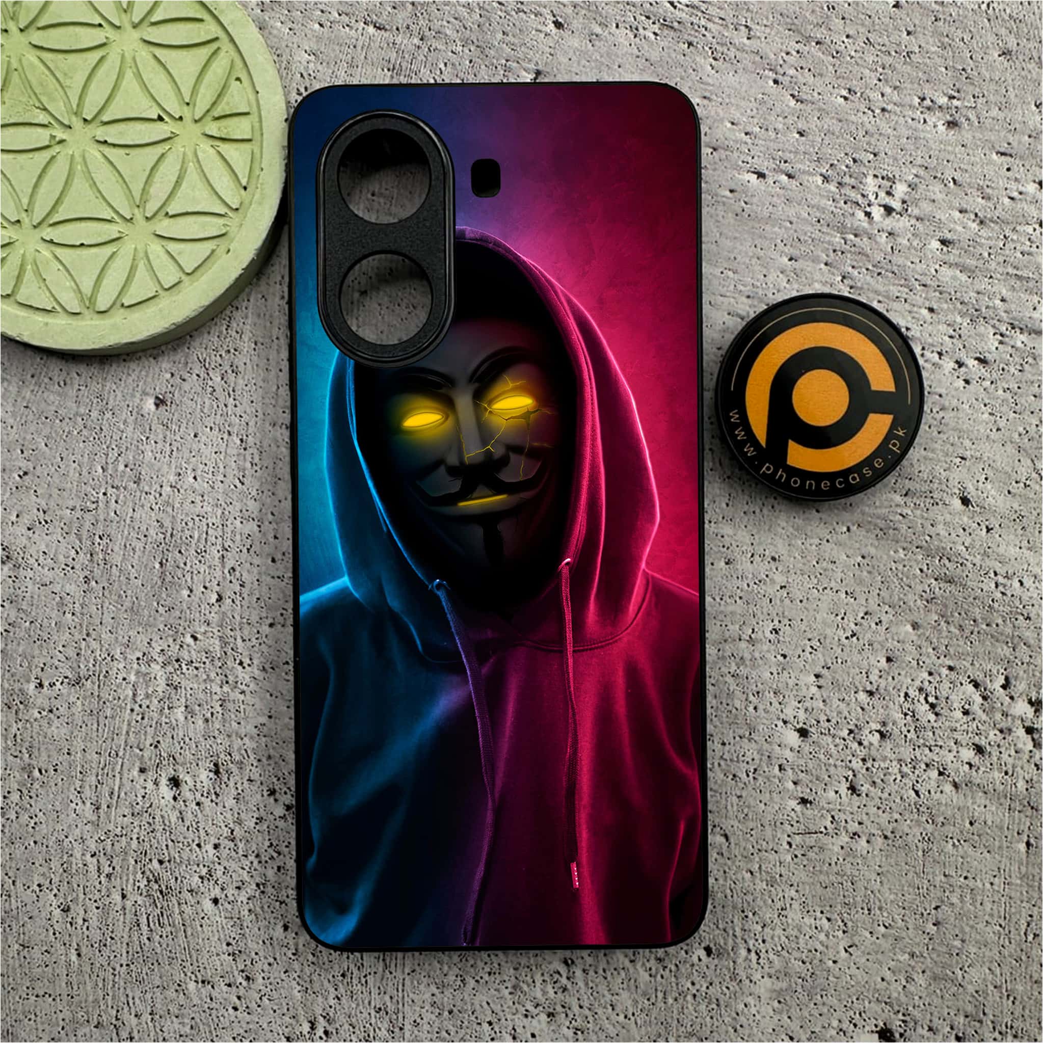 Xiaomi Redmi Turbo 4 - Anonymous 2.0 Series - Premium Metal Printed soft Bumper shock Proof Case