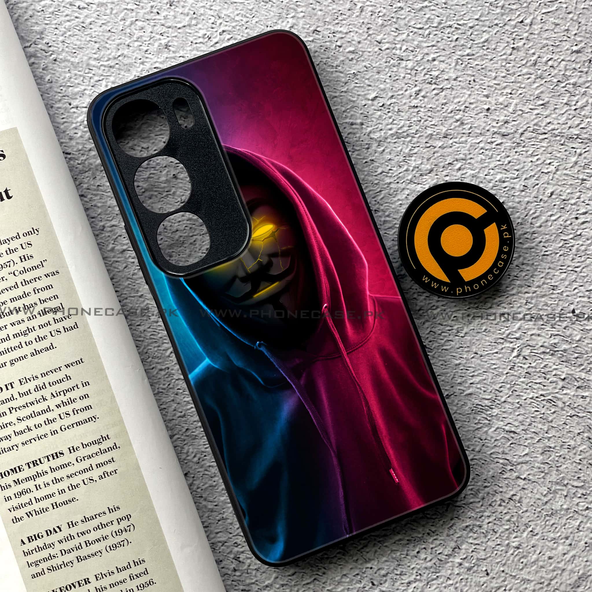Vivo Y19s Pro - Anonymous 2.0 Series - Premium Metal Printed soft Bumper shock Proof Case