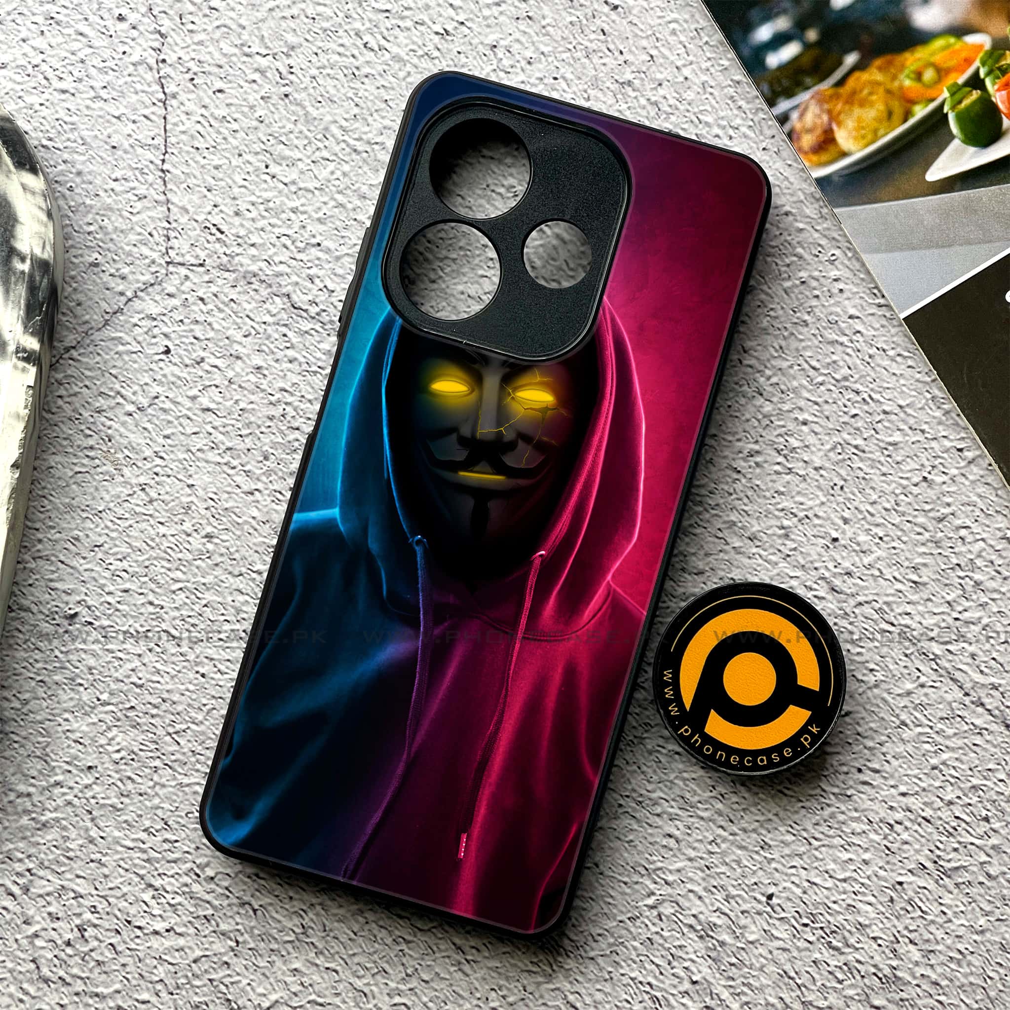 Oppo A5 Pro - Anonymous 2.0 Series - Premium Metal Printed soft Bumper shock Proof Case