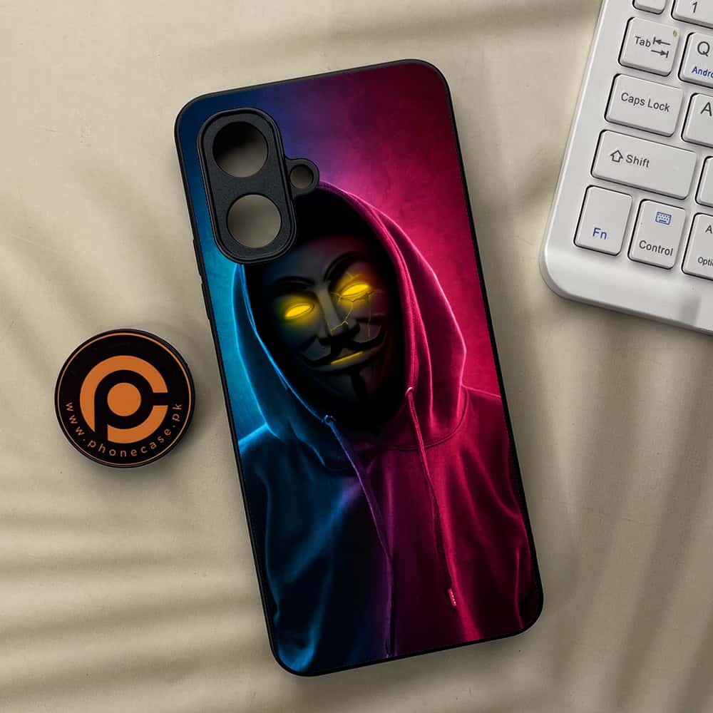Tecno Spark Go 2 - Anonymous 2.0 Series - Premium Metal Printed soft Bumper Shock Proof Case