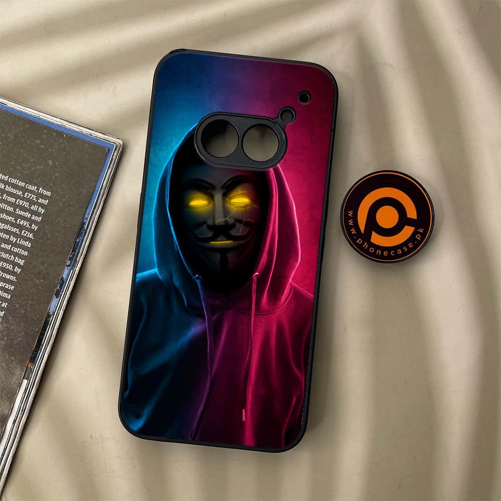 Nothing Phone (2a) - Anonymous 2.0 Series - Premium Metal Printed soft Bumper Shock Proof Case