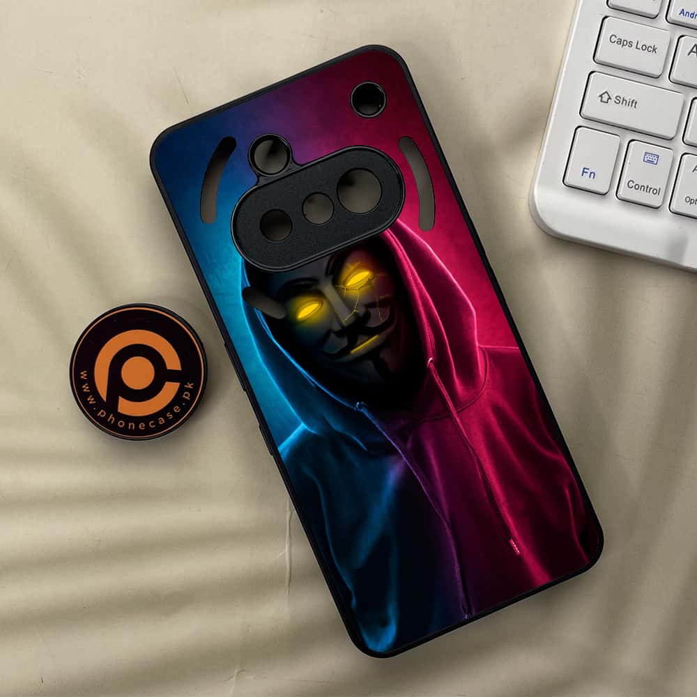 Nothing Phone 3a - Anonymous 2.0 Series - Premium Metal  Printed soft Bumper shock Proof Case
