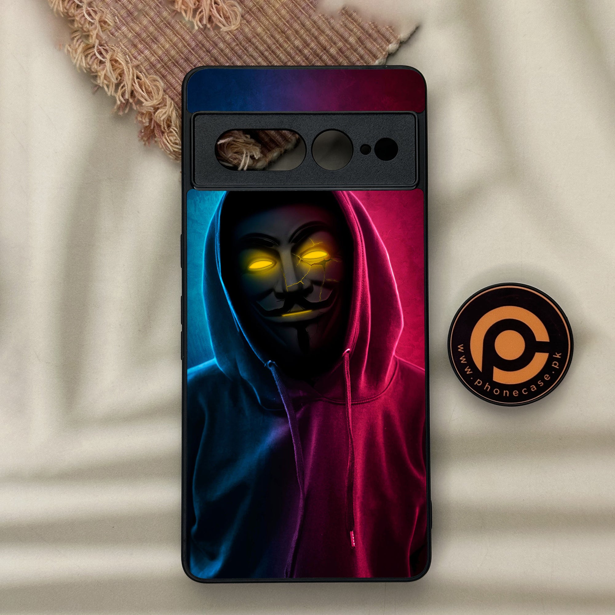Google Pixel 7 Pro - Anonymous 2.0 Series - Premium Metal Printed soft Bumper Shock Proof Case