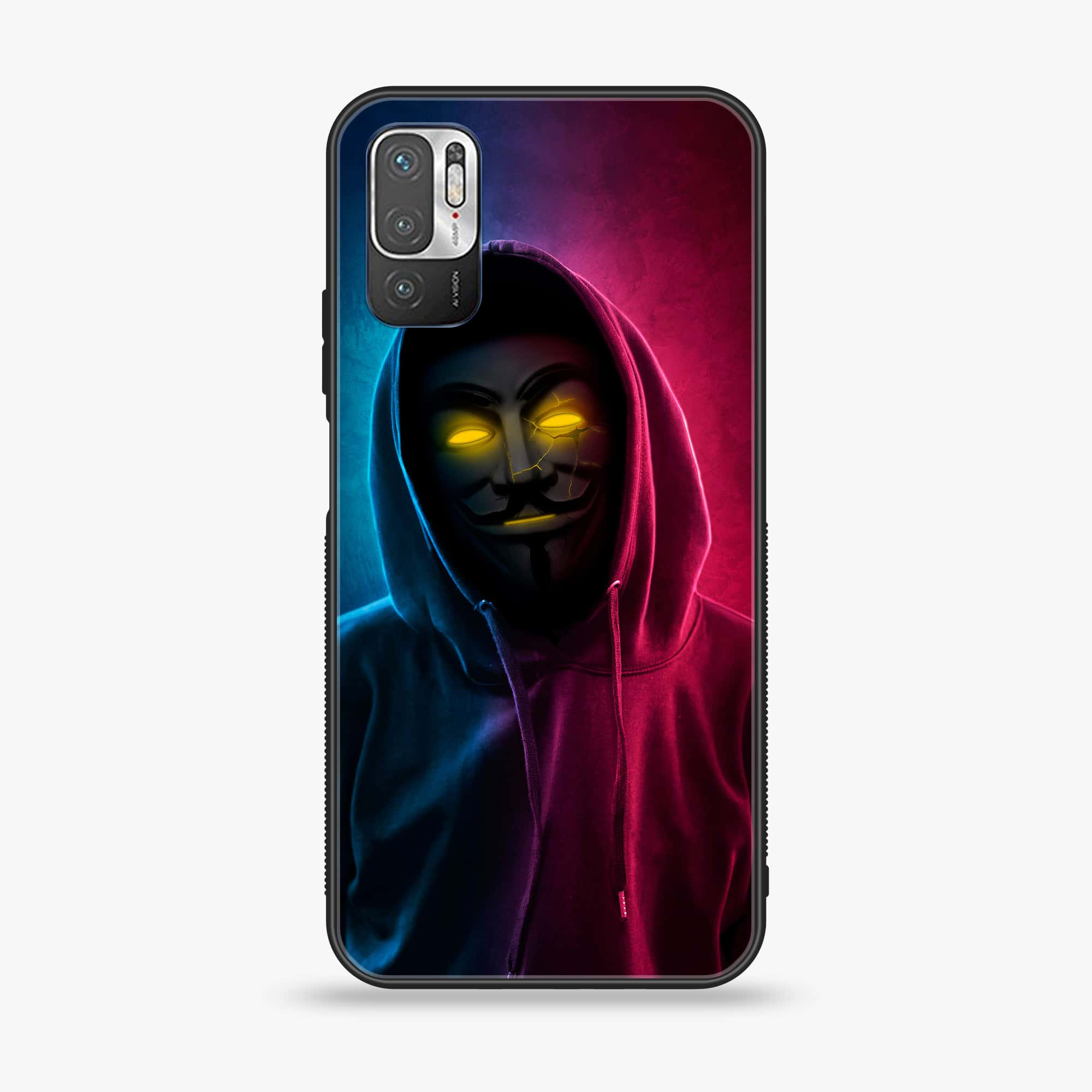 Xiaomi Redmi Note 10 5G - Anonymous 2.0 Series - Premium Printed Glass soft Bumper shock Proof Case