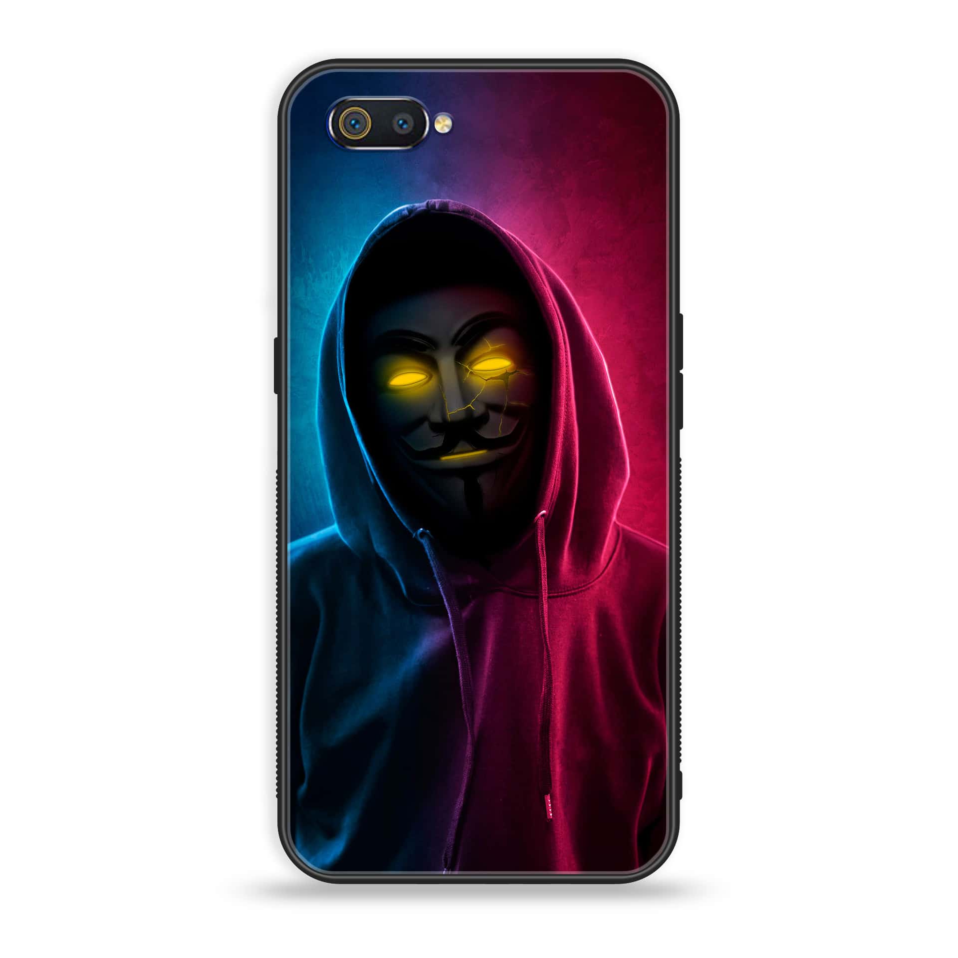 Oppo Realme C2 - Anonymous 2.0 Series - Premium Printed Glass soft Bumper shock Proof Case