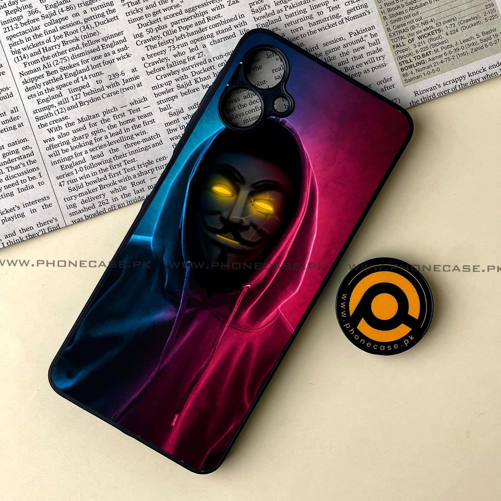 Samsung Galaxy A06  - Anonymous 2.0 Series - Premium Metal Printed soft Bumper shock Proof Case