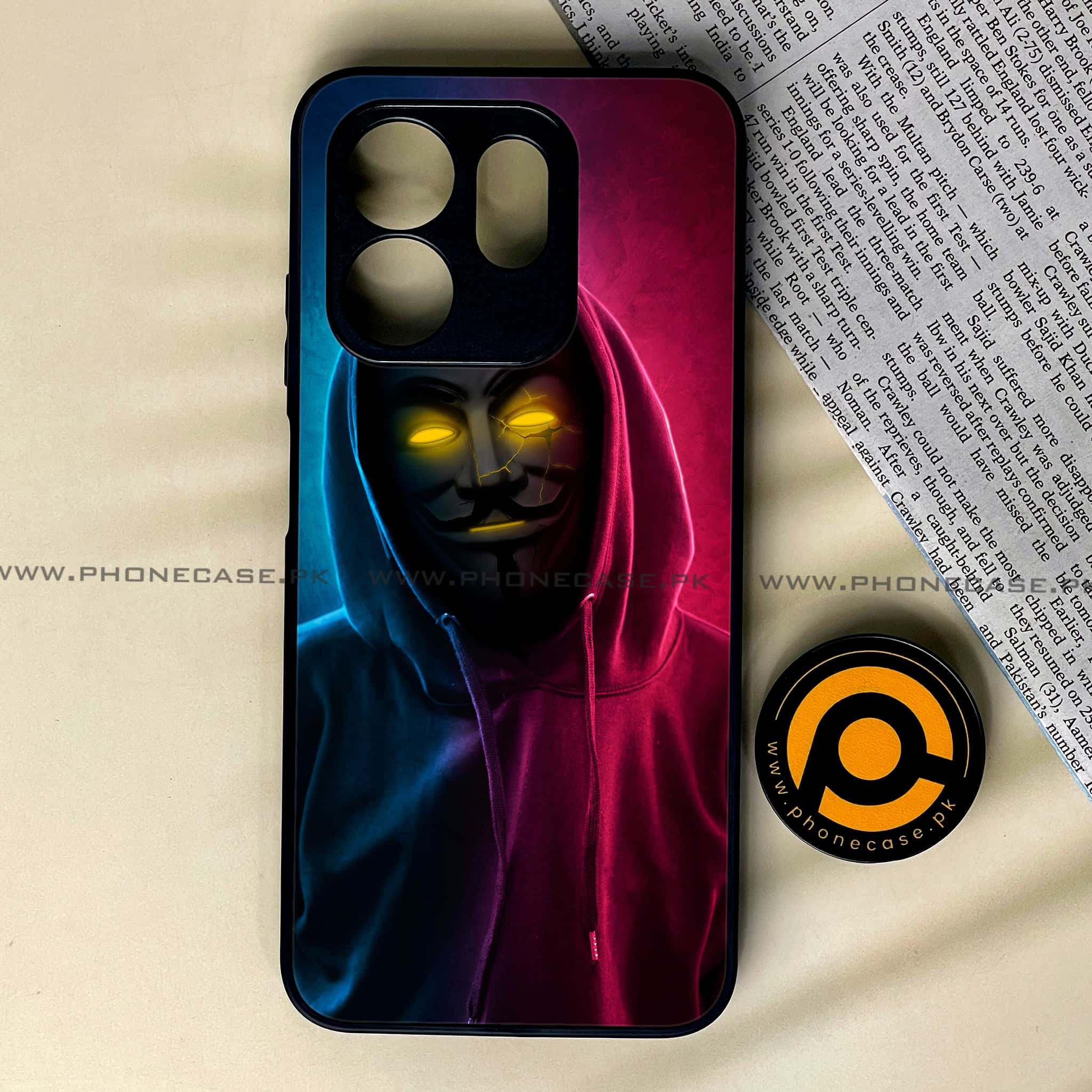 Infinix Smart 9 HD - Anonymous 2.0 Series - Premium Metal Printed soft Bumper shock Proof Case