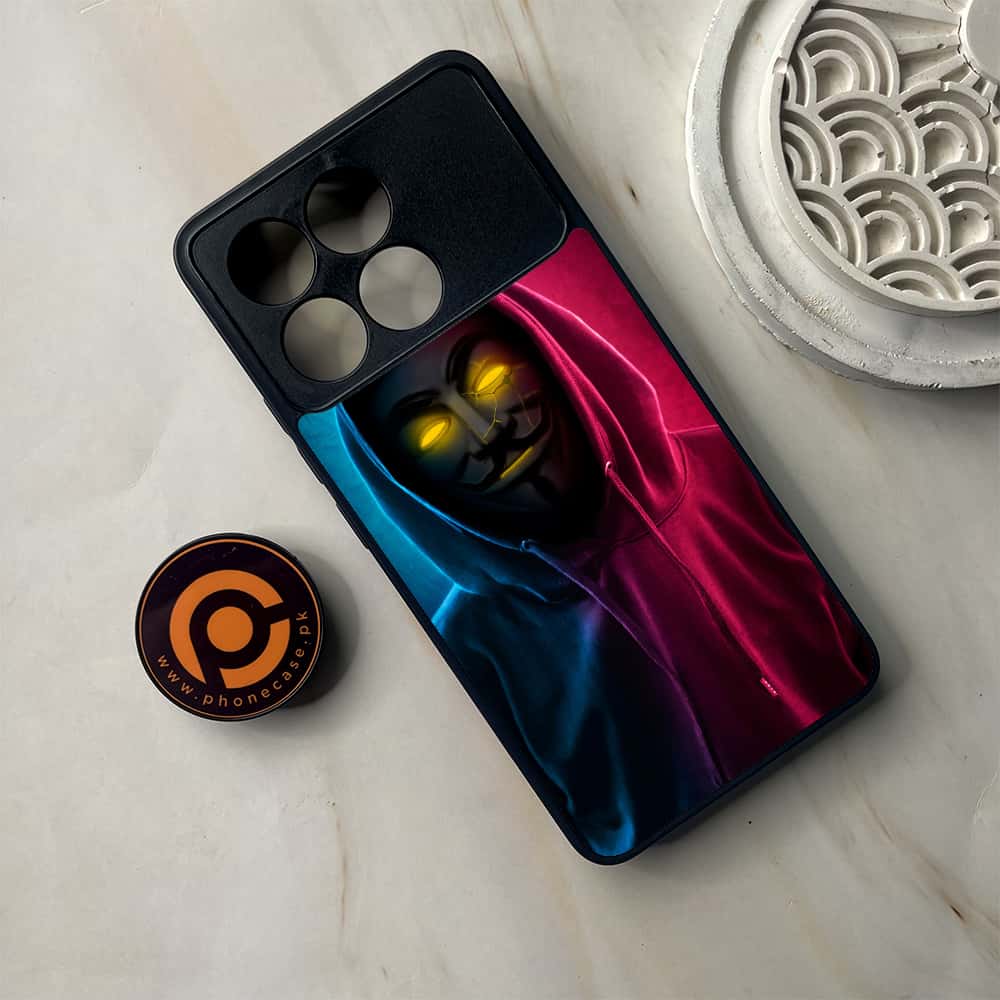Xiaomi Poco F6 Pro - Anonymous 2.0 Series - Premium Metal Printed soft Bumper shock Proof Case