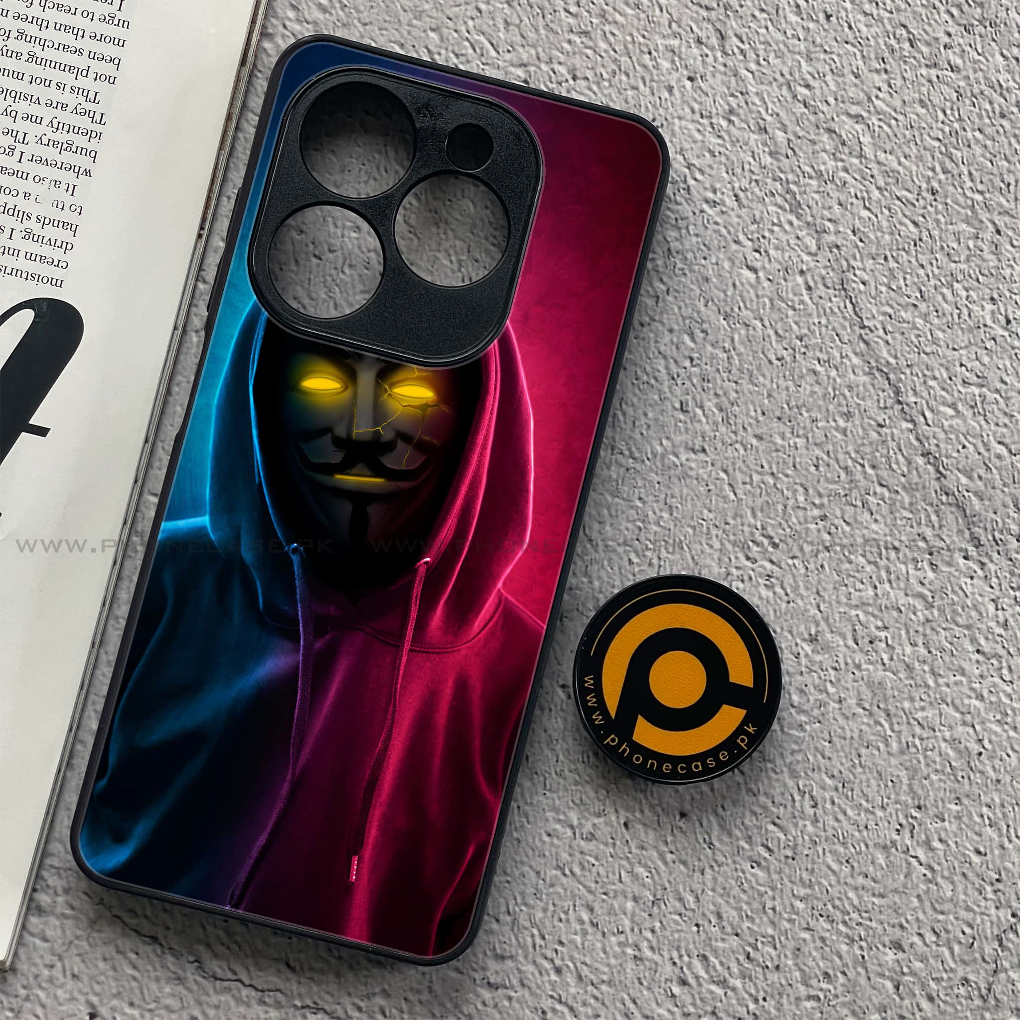 Infinix Smart 8 Pro - Anonymous 2.0 Series - Premium Metal Printed soft Bumper shock Proof Case