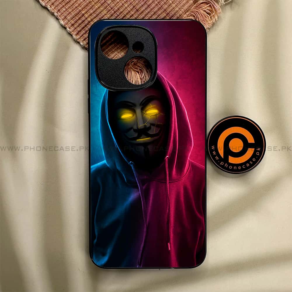 Tecno Spark 40C - Anonymous 2.0 Series - Premium Metal Printed soft Bumper shock Proof Case