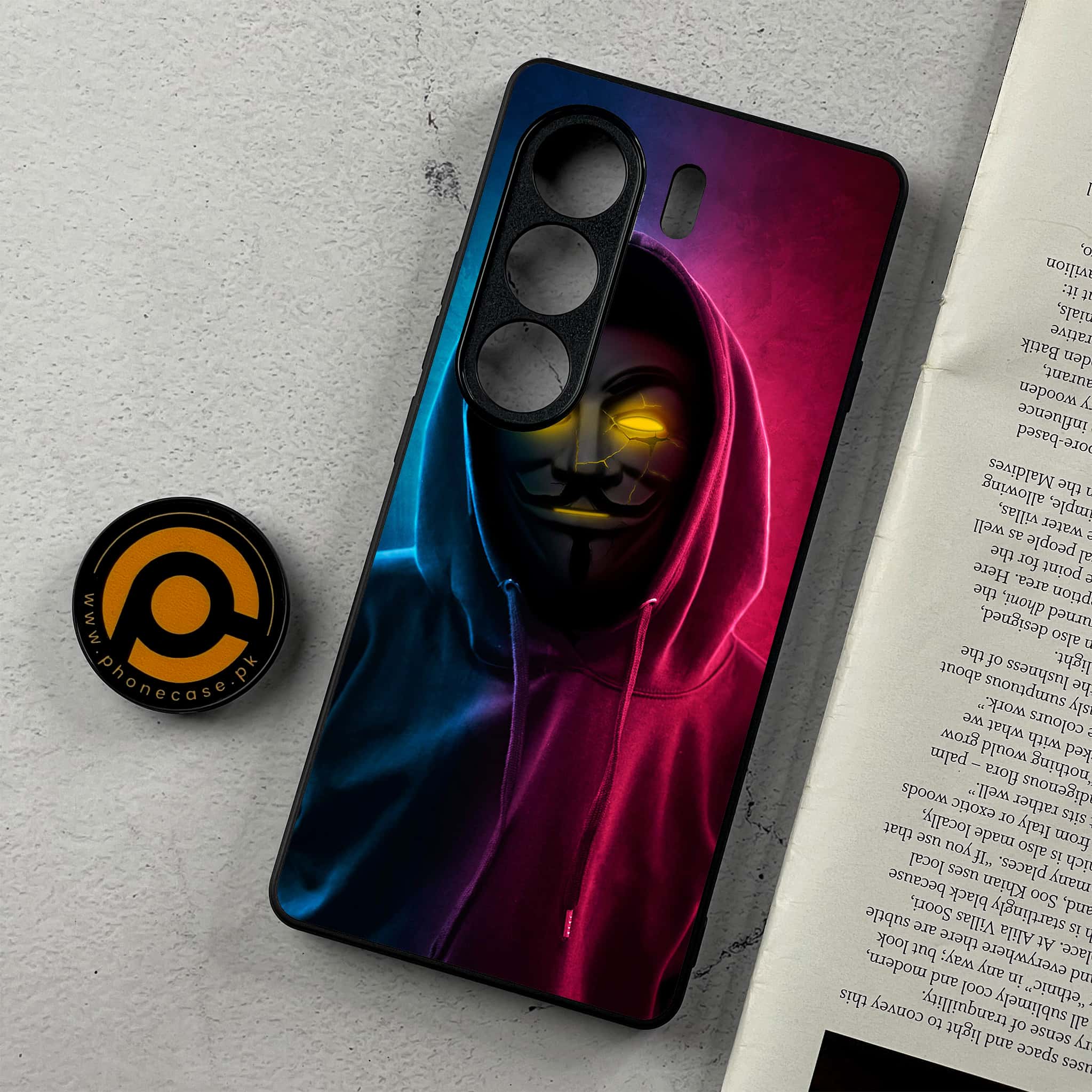Tecno Camon 40 - Anonymous 2.0 Series - Premium Metal Printed Soft Bumper Shockproof Case
