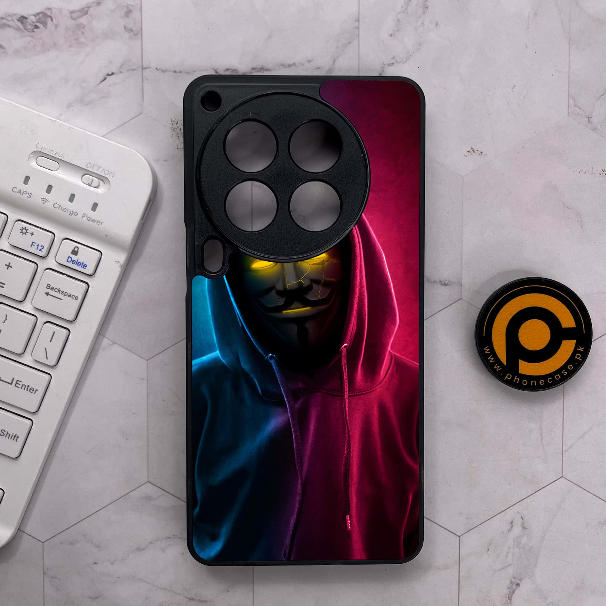 Tecno Camon 30 Premier - Anonymous 2.0 Series - Premium Metal Printed soft Bumper shock Proof Case