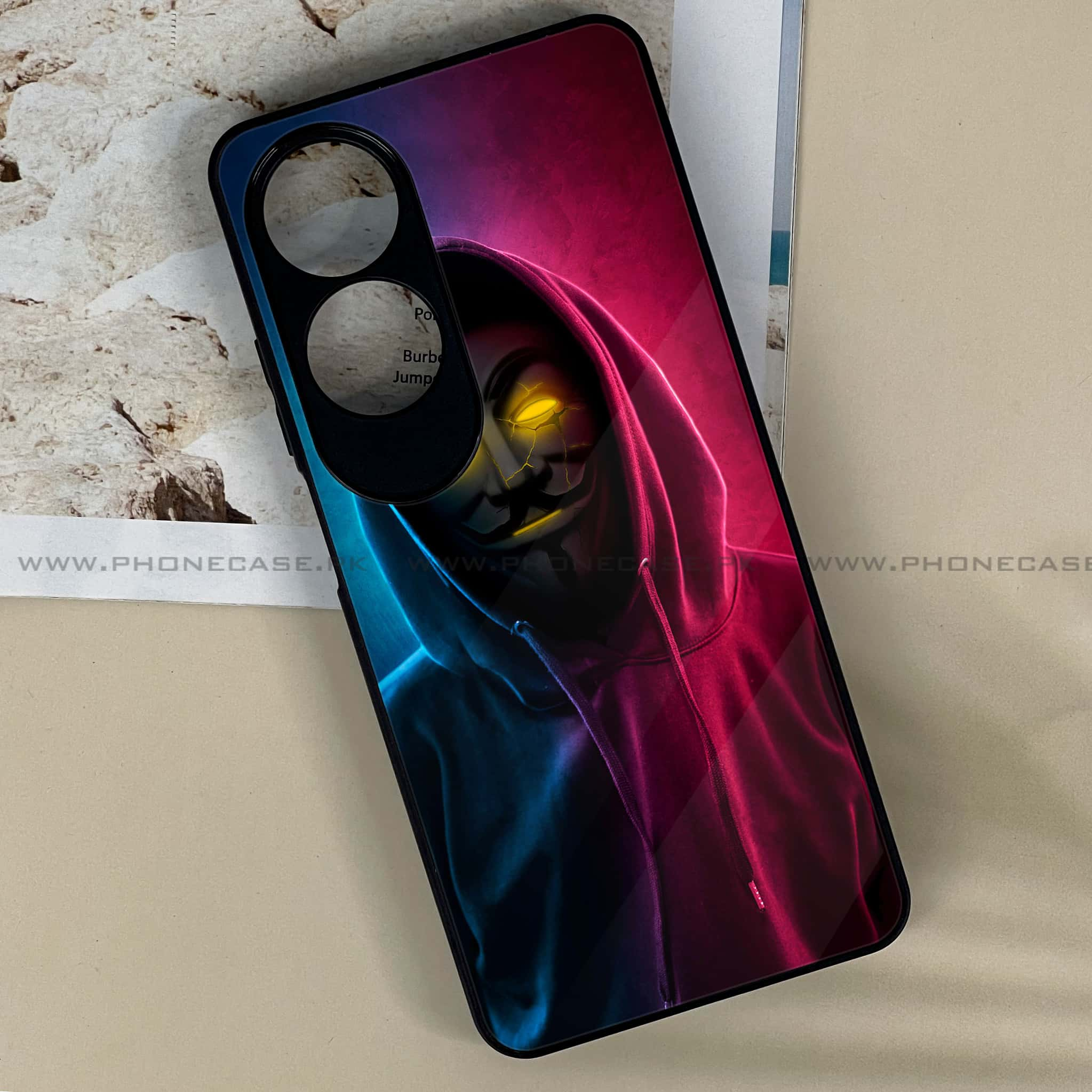 Oppo A60 - Anonymous 2.0 Series - Premium Printed Metal soft Bumper shock Proof Case